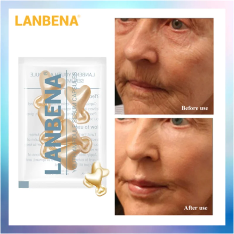 LANBENA 24K Gold Peptide Ampoule Capsule Wrinkles Facial Cream Whitening Anti-Aging Lifting Firming Skin Serum 5 Grain
LANBENA 24K Gold Peptide Ampoule Capsule Wrinkles Facial Cream Whitening Anti-Aging Lifting Firming Skin Serum 5 Grain
