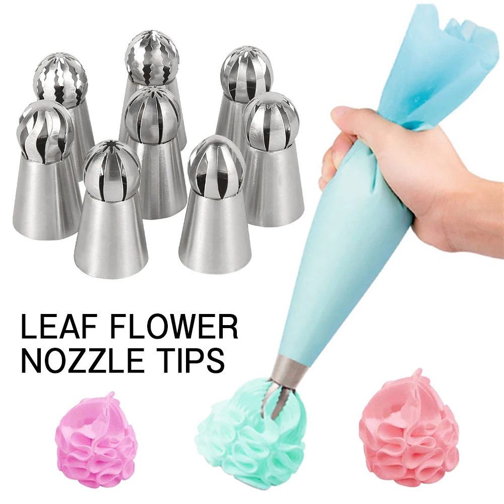 8Pcs Piping Tips Nozzle Cake Tools Stainless Steel Pastry Icing Piping Nozzles Cupcake Cakes Baking Tools Decorating Tips Set
8Pcs Piping Tips Nozzle Cake Tools Stainless Steel Pastry Icing Piping Nozzles Cupcake Cakes Baking Tools Decorating Tips Set