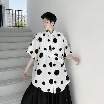 EWQ / men's wear Bandage design Polka Dot printting cotton linen short sleeve shirt for male 2020 summer comfortable tops 9Y1713
EWQ / men's wear Bandage design Polka Dot printting cotton linen short sleeve shirt for male 2020 summer comfortable tops 9Y1713