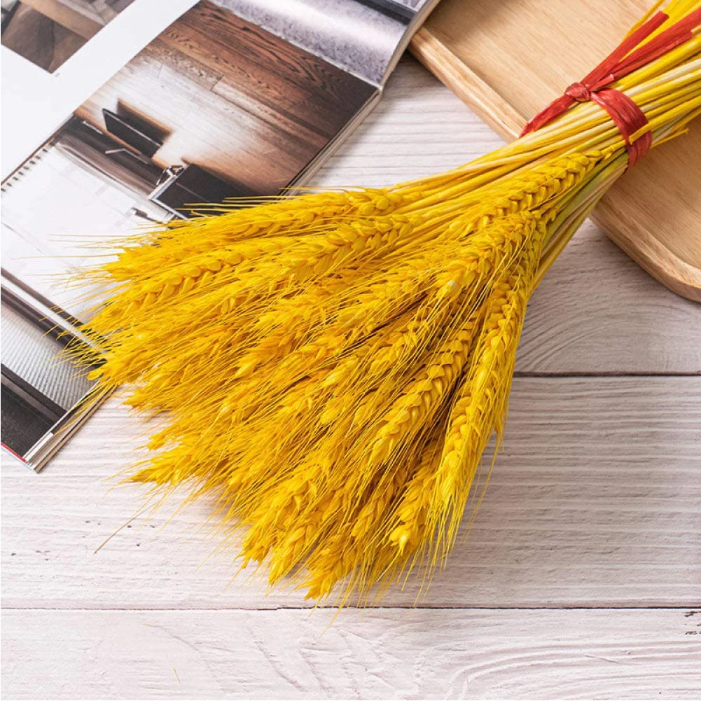 100PCS Real Wheat Ear Fake Flowers Bouquet DIY Centerpiece Flower Arrangement Simulation Craft Decoration for Garden Balcony
100PCS Real Wheat Ear Fake Flowers Bouquet DIY Centerpiece Flower Arrangement Simulation Craft Decoration for Garden Balcony