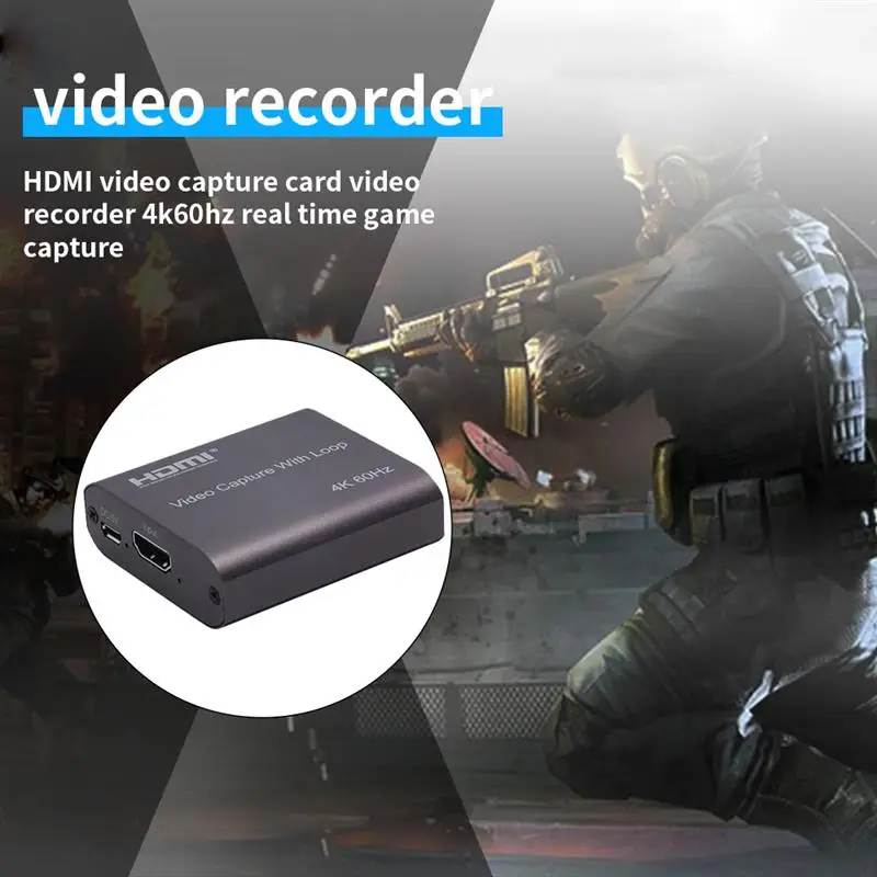 HD to USB 4k Video Capture Card 1080P Capture Card for Live Streaming Screen Recorder
HD to USB 4k Video Capture Card 1080P Capture Card for Live Streaming Screen Recorder