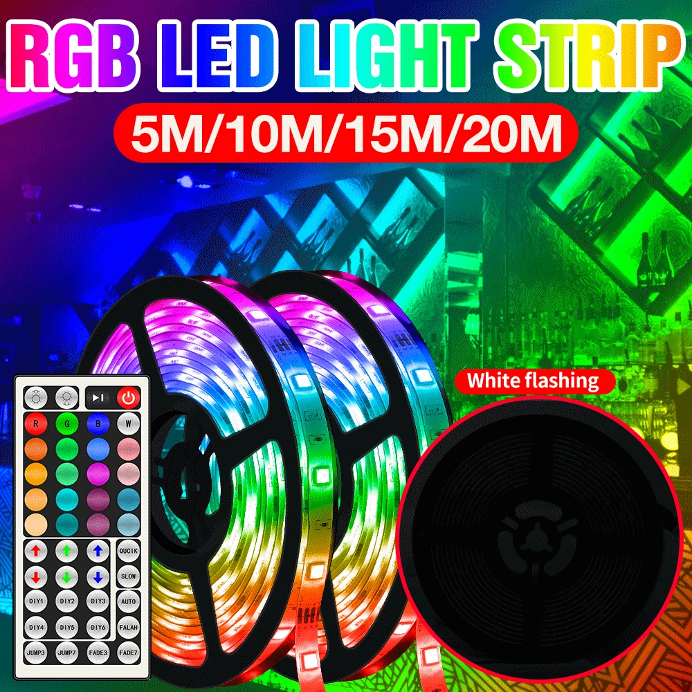 DuuToo Strip Lamp RGB Fita LED Waterproof Flexible Ribbon 5050 SMD Light Strip 5M 10M 15M 20M Tape Diode DC12V Screen Backlight
DuuToo Strip Lamp RGB Fita LED Waterproof Flexible Ribbon 5050 SMD Light Strip 5M 10M 15M 20M Tape Diode DC12V Screen Backlight