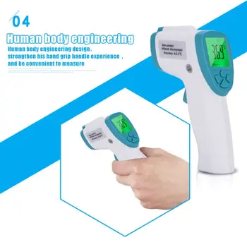 Digital Infrared Forehead Thermometer Non-Contact Digital Medical Thermometer Q81C
Digital Infrared Forehead Thermometer Non-Contact Digital Medical Thermometer Q81C
