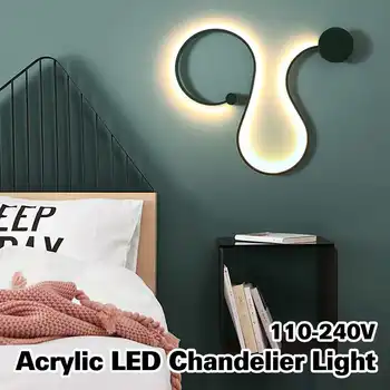 28W 110-240V Modern Wall Lamps White Black Iron Body Sconce Led Light for Bedroom Study Living Balcony Room Acrylic Home Decor
28W 110-240V Modern Wall Lamps White Black Iron Body Sconce Led Light for Bedroom Study Living Balcony Room Acrylic Home Decor