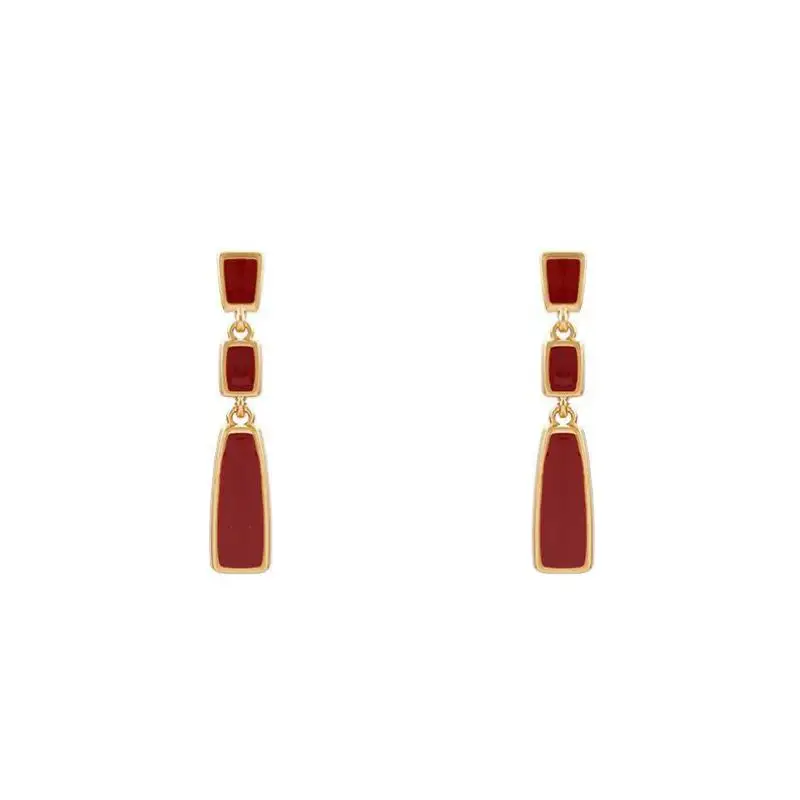 Boucles d'Oreilles sulfen Argent S925 de Style Rétro, Accessoires de Bijouterie, Cadeau de Nouvel An, pour Étudiant 5