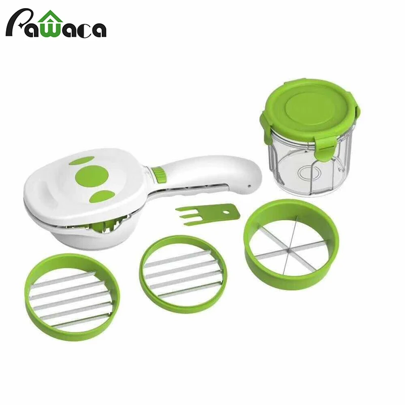6-in-1 Vegetable Slicer Dicer Cutter Mandoline Slicer Carrot Onion Grater Spiralizer Food Chopper with Storage Jar Kitchen Acces
6-in-1 Vegetable Slicer Dicer Cutter Mandoline Slicer Carrot Onion Grater Spiralizer Food Chopper with Storage Jar Kitchen Acces
