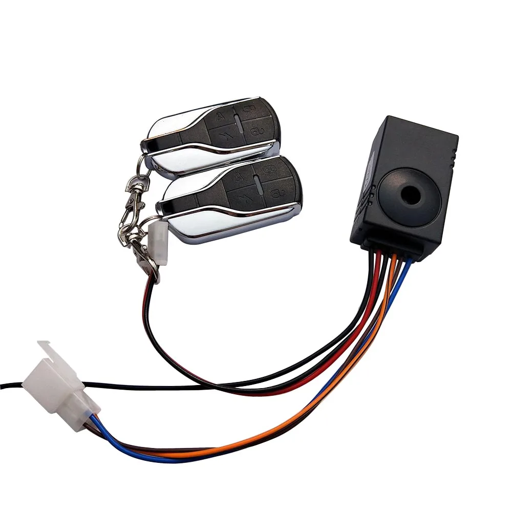 Cheap ebike alarm system 36V 48V 60V 72V with two switch for electric bicycle/scooter motorcycle tricycle e bike/brushless controller 3