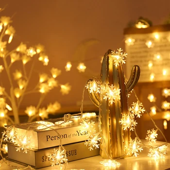 Xmas Party Home Holiday Decoration 6m 40 LED Christmas Snowflake Light String Romantic Garland Fairy Ribbon Lamp
Xmas Party Home Holiday Decoration 6m 40 LED Christmas Snowflake Light String Romantic Garland Fairy Ribbon Lamp