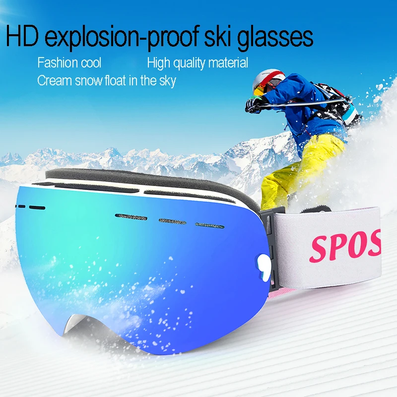 SPOSUNE Ski Goggles Magnetic Double Layer Polarized Lens Ski Goggles Skiing Anti-fog Windproof UV Snowboard Eyewear Outdoor Snow
SPOSUNE Ski Goggles Magnetic Double Layer Polarized Lens Ski Goggles Skiing Anti-fog Windproof UV Snowboard Eyewear Outdoor Snow