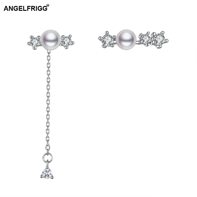 ANGELFRIGG Новая коллекция Аутентичные 100% Серебро 925 пробы висячие серьги с большим