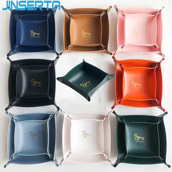JINSERTA PU Leather Folding Tray Jewelry Display Plate Earrings Rings Cosmetic Organizer Desktop Key Coin Watch Sundries Box
JINSERTA PU Leather Folding Tray Jewelry Display Plate Earrings Rings Cosmetic Organizer Desktop Key Coin Watch Sundries Box