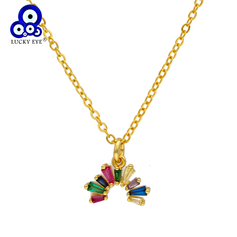 Lucky Eye Colorful Cubic Zircon Necklace Rose Gold Silver Color Chain Flower Pendant Necklace Jewelry for Women Female EY6583
Lucky Eye Colorful Cubic Zircon Necklace Rose Gold Silver Color Chain Flower Pendant Necklace Jewelry for Women Female EY6583