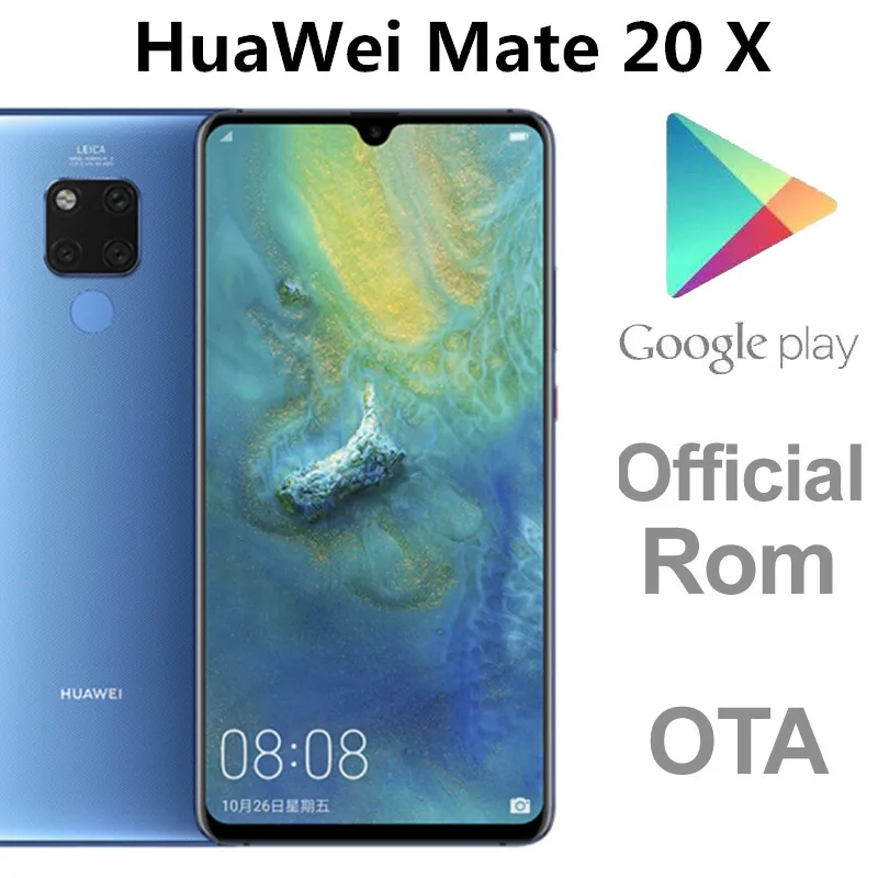 Сотовый телефон HuaWei Mate 20X4G LTE Kirin 980 Android 9 0 7 2 дюйма 2K 256 X 8 Гб ОЗУ ПЗУ 40 МП быстрая