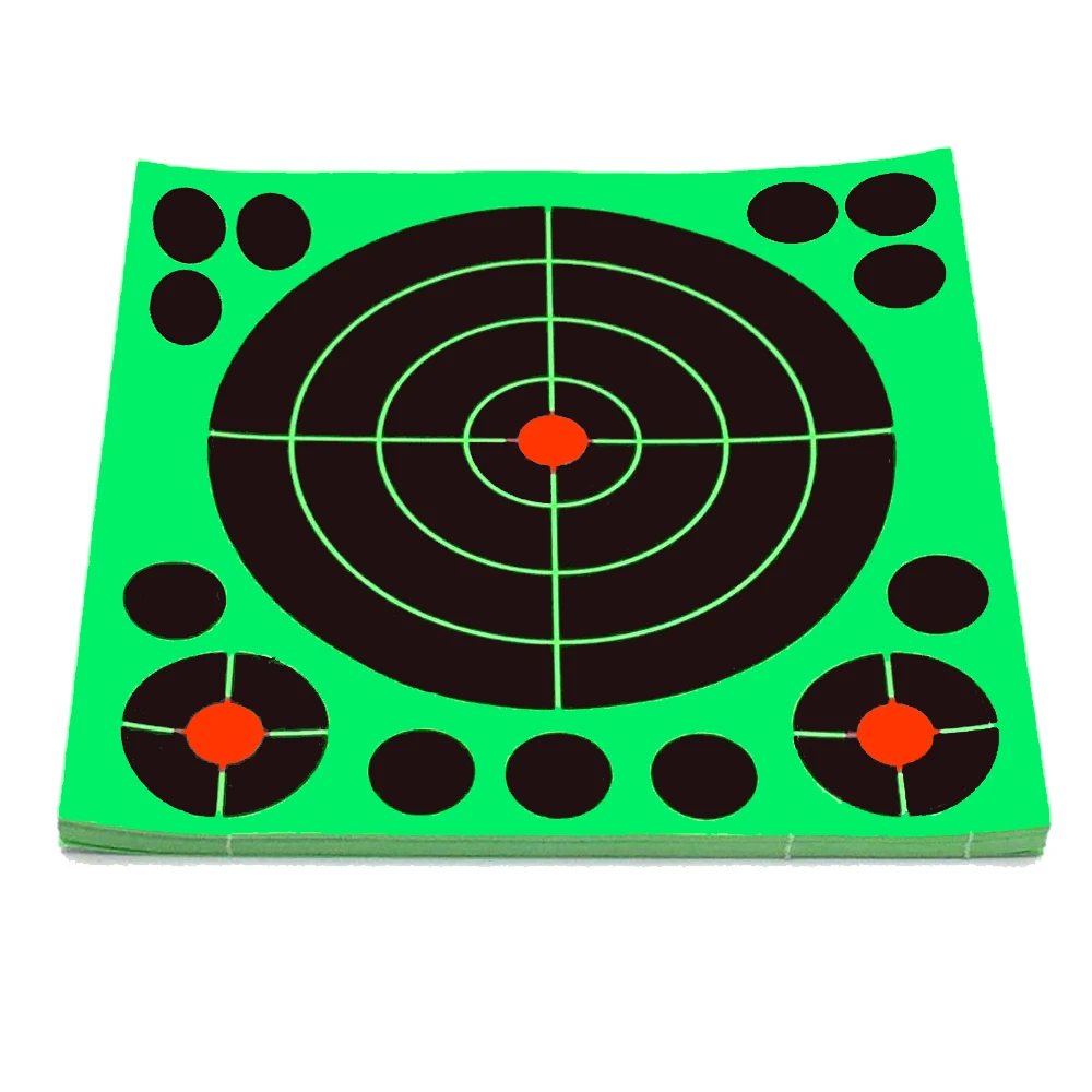 8”x8" Self-Adhesive Splatter Splash & Reactive(Colors Impact) Green Shooting Sticker Targets(Bulls-eyes) 10 Pcs per Pack
8”x8" Self-Adhesive Splatter Splash & Reactive(Colors Impact) Green Shooting Sticker Targets(Bulls-eyes) 10 Pcs per Pack