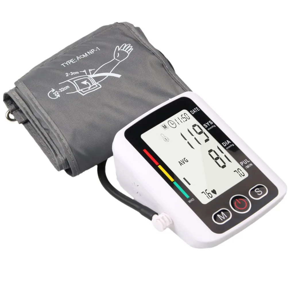 Automatic Arm Sphygmomanometer ABS Household Arm Tied Measurement Electronic voice broadcast Digital Display 1 Set
Automatic Arm Sphygmomanometer ABS Household Arm Tied Measurement Electronic voice broadcast Digital Display 1 Set
