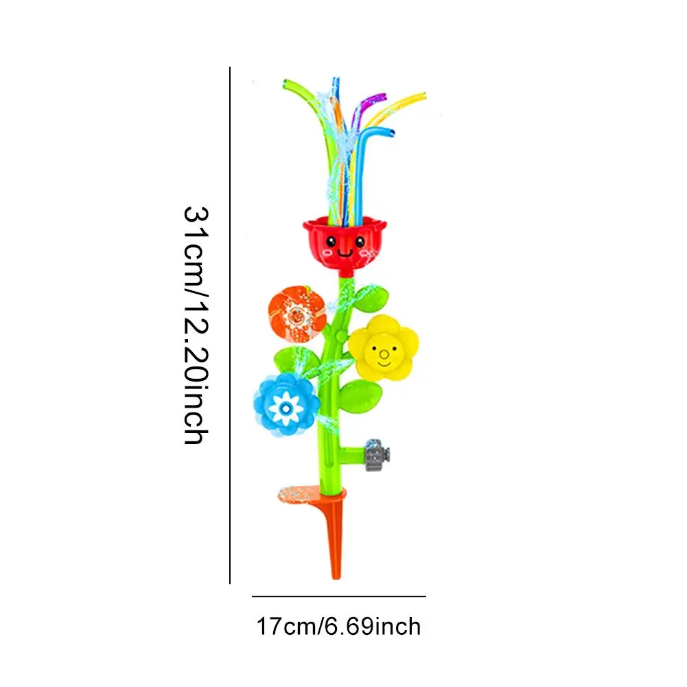 flower water sprinkler toy