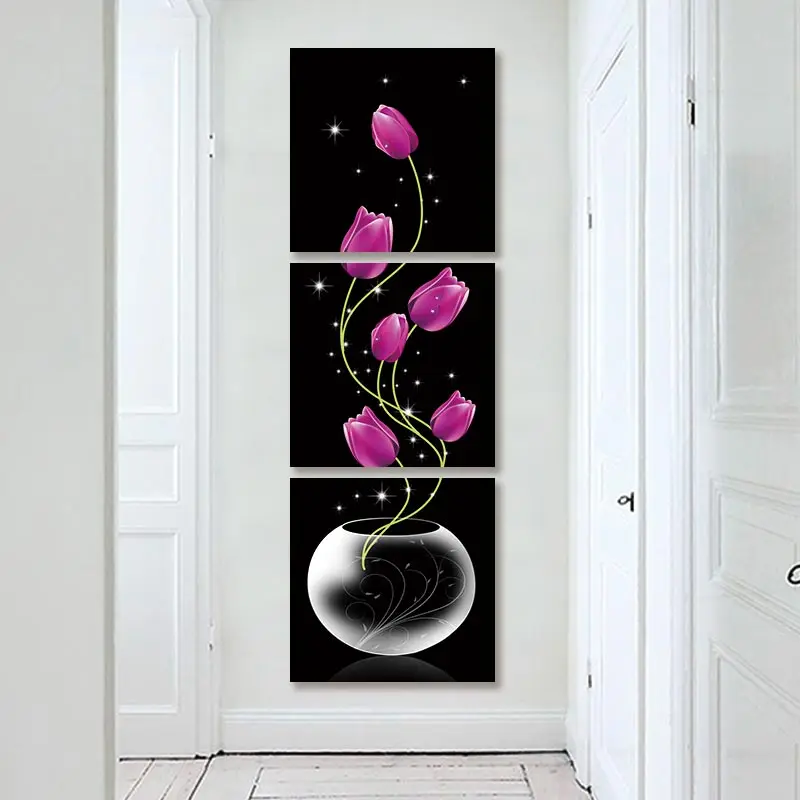 3 panels Vertical Version Vase with Rose Wall Art Painting Red Tulip Flowers Elegant Canvas Painting For Porch Corridor Decor
3 panels Vertical Version Vase with Rose Wall Art Painting Red Tulip Flowers Elegant Canvas Painting For Porch Corridor Decor