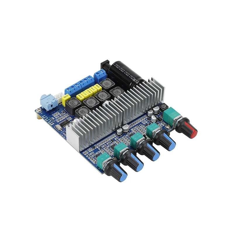 SUQIYA-TPA3116 subwoofer power amplifier board 2.1 channel high power Bluetooth 4.2 audio amplifier DC12V-24V 2 * 50W + 100W
SUQIYA-TPA3116 subwoofer power amplifier board 2.1 channel high power Bluetooth 4.2 audio amplifier DC12V-24V 2 * 50W + 100W