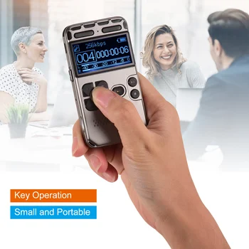 Professional High Definition Digital Sound Voice Recorder MP3 Player Voice-Activated Recording One-Button Record 8G Capacity
Professional High Definition Digital Sound Voice Recorder MP3 Player Voice-Activated Recording One-Button Record 8G Capacity