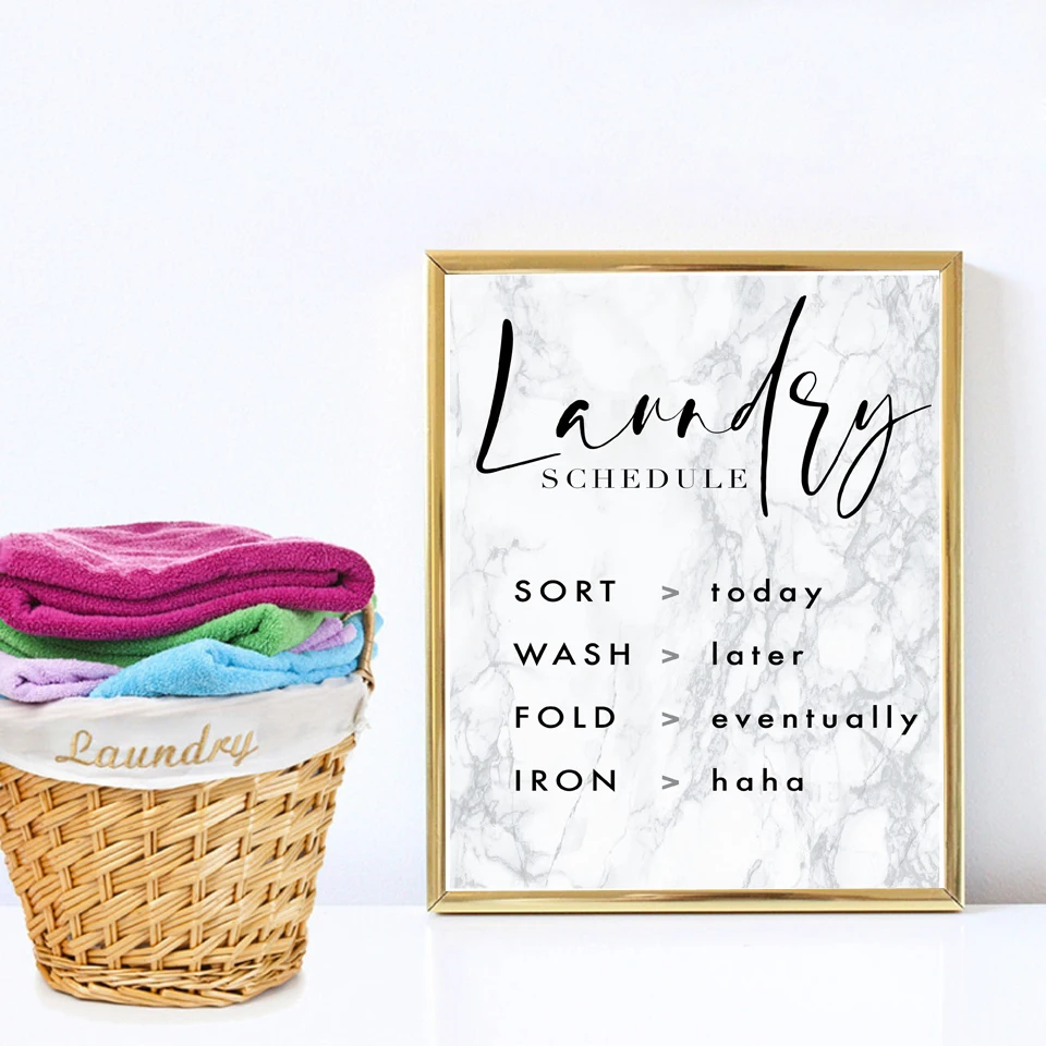 Grey Marble Background Laundry Schedule Wall Art Canvas Poster Guide Quote Picture for Wash Room Modern Minimalist Home Decor
Grey Marble Background Laundry Schedule Wall Art Canvas Poster Guide Quote Picture for Wash Room Modern Minimalist Home Decor
