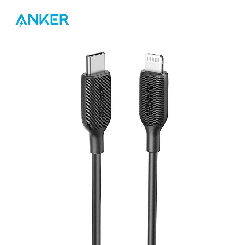 Кабель Anker с USB C на Lightning (3 фута) сертифицированный MFi кабель Powerline III для быстрой