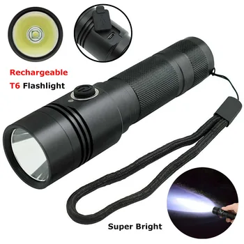 XM-L T6 Rechargeable LED Flashlight Waterproof 3 Modes LED Torch USB Charging Hunting Lamp Bike Light By 18650 for Camping
XM-L T6 Rechargeable LED Flashlight Waterproof 3 Modes LED Torch USB Charging Hunting Lamp Bike Light By 18650 for Camping
