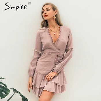 Simplee Women v neck white dress Ruffled lantern chiffon female summer dress Beach holiday strap striped ladies chic mini dress
Simplee Women v neck white dress Ruffled lantern chiffon female summer dress Beach holiday strap striped ladies chic mini dress