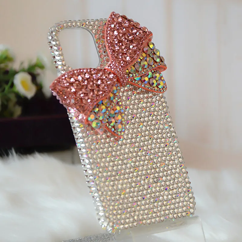 

Luxury Bling Diamond Big Bowknot Flower Chain Case Cover For Samsung Galaxy A10/20/30/40/50/70/80/90 S A21/31/41/51/71 Funda