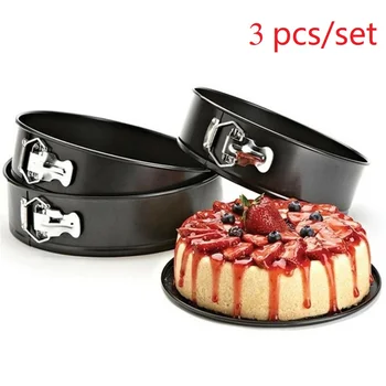 3 Pack Cake Moulds 7" 9" 10" Non-stick Springform Cake Pan Set Leakproof Round Cake Practical Baking Moulds
3 Pack Cake Moulds 7" 9" 10" Non-stick Springform Cake Pan Set Leakproof Round Cake Practical Baking Moulds