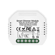 DIY Mini WiFi Smart Light Dimmer Switch Module Smart Life Tuya Remote Control Work with Alexa Google Home
DIY Mini WiFi Smart Light Dimmer Switch Module Smart Life Tuya Remote Control Work with Alexa Google Home