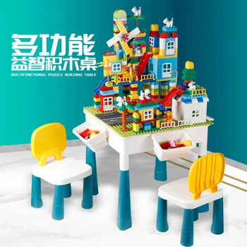 Children Multi-functional Educational Building Blocks Table Mental Fun Size Granule Building Blocks Assembling Study Table Toy
Children Multi-functional Educational Building Blocks Table Mental Fun Size Granule Building Blocks Assembling Study Table Toy