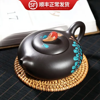 Yixing recommended all hand tea set household teapot pure manual xi shi pot of authentic old purple clay ore
Yixing recommended all hand tea set household teapot pure manual xi shi pot of authentic old purple clay ore