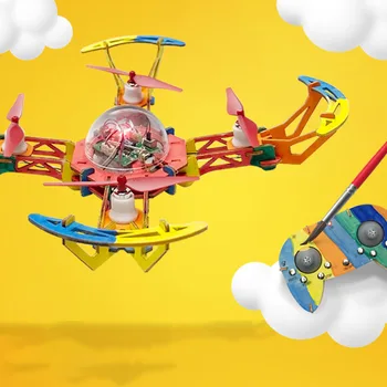 Diy Wooden Assembled Drone 2.4g Aerial Photography Assembly Model Remote Control Aircraft One-click Landing Four-axis Aircraft
Diy Wooden Assembled Drone 2.4g Aerial Photography Assembly Model Remote Control Aircraft One-click Landing Four-axis Aircraft