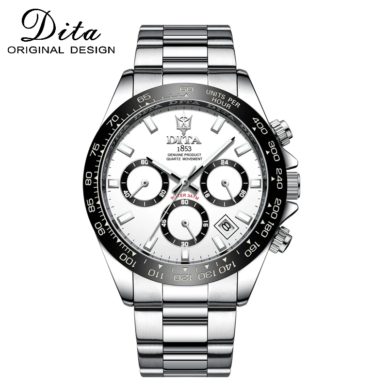 Часы наручные Dita Мужские кварцевые модные брендовые люксовые спортивные с