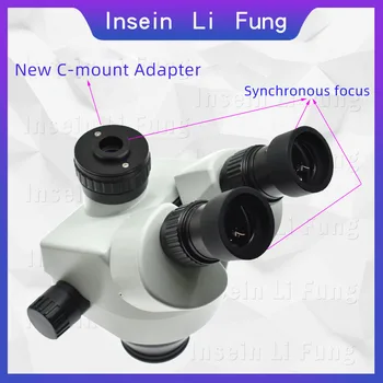 Binocular Continuous Zoom 3.5X-90X Trinocular Stereo Microscope Head Simul-focal Industrial Microscope WF10X 20mm Eyepiece Lens
Binocular Continuous Zoom 3.5X-90X Trinocular Stereo Microscope Head Simul-focal Industrial Microscope WF10X 20mm Eyepiece Lens