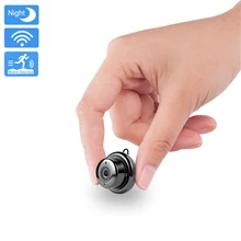 Mini cámara IP Wifi de dos vías Audio HD infrarrojo visión nocturna detección de movimiento tarjeta SD almacenamiento inalámbrico pequeña cámara inteligente de seguridad para el hogar(China)