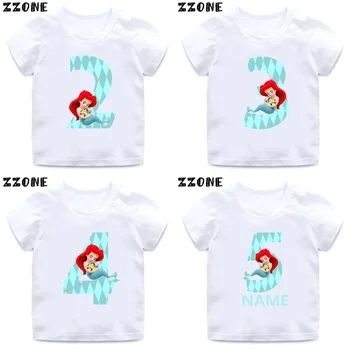 Girls Birthday T shirt Mermaid Number 1-9 Print T-shirt Children Cartoon Princess Best Birthday Gift Kids Clothes,HKP5366
Girls Birthday T shirt Mermaid Number 1-9 Print T-shirt Children Cartoon Princess Best Birthday Gift Kids Clothes,HKP5366