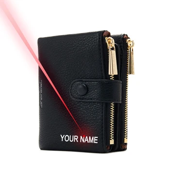 Free Engraving Name Woman PU Leather Wallet Brand Wallet Double Zipper&Hasp Design Small Wallet Short Card Holder Coin Purse
Free Engraving Name Woman PU Leather Wallet Brand Wallet Double Zipper&Hasp Design Small Wallet Short Card Holder Coin Purse