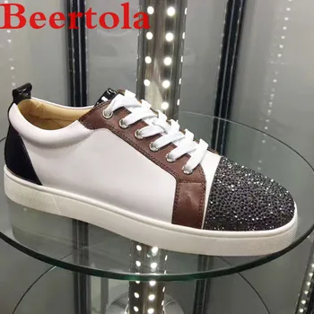 New Sneakers With Crystal Men Mixed Color Street Style Casual Flat Men Round Toe Lace Up Espadrilles Men Luxury Brand Chaussures
New Sneakers With Crystal Men Mixed Color Street Style Casual Flat Men Round Toe Lace Up Espadrilles Men Luxury Brand Chaussures