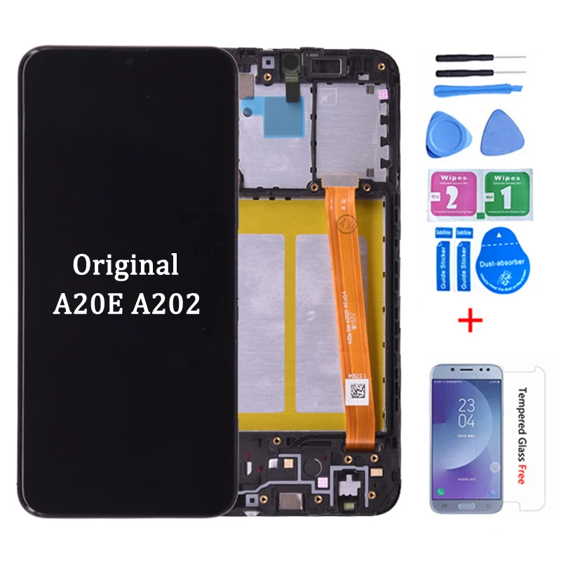 Оригинальный Для samsung Galaxy A20e ЖК дисплей кодирующий преобразователь сенсорного