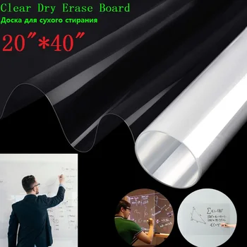 20"X40" Self-Adhesive Clear Film Dry Erase Board for Wall Glass Desk Transparent Writing Board Kids Drawing Board Wall Sticker
20"X40" Self-Adhesive Clear Film Dry Erase Board for Wall Glass Desk Transparent Writing Board Kids Drawing Board Wall Sticker