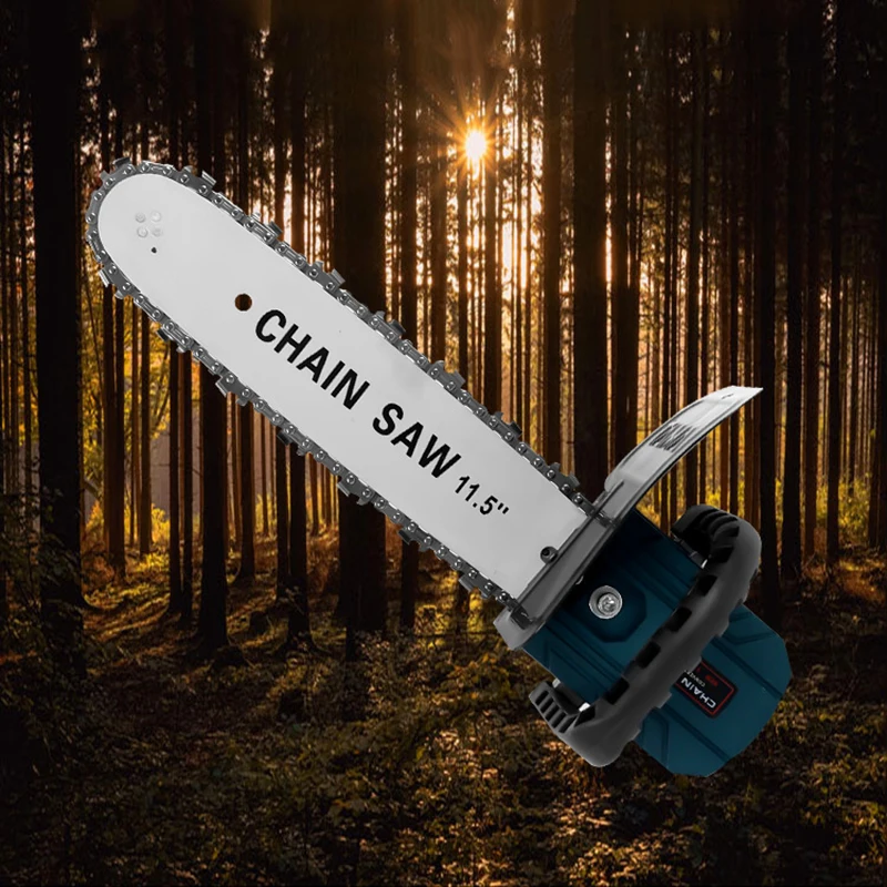 Quick Install 11.5" Chainsaw Angle Grinder Accessories Woodworking Cutting Chain Saw Reciprocating Saw Power Tool Attachment
Quick Install 11.5" Chainsaw Angle Grinder Accessories Woodworking Cutting Chain Saw Reciprocating Saw Power Tool Attachment