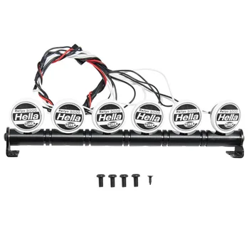 Metal Roof LED Light Bar for 1:10 Traxxas Trx-4 SCX10 90027 SCX10 II 90046 D90 RC Cars with 6 LED Lights
Metal Roof LED Light Bar for 1:10 Traxxas Trx-4 SCX10 90027 SCX10 II 90046 D90 RC Cars with 6 LED Lights