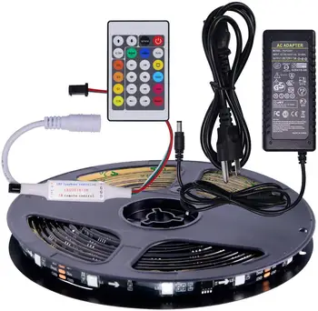 Mokungit WS2811 LED Strip Light 16.4ft 30 LEDs/m RGB DC12V Black PCB Waterproof IP65 Digital Dream Color Addressable LED
Mokungit WS2811 LED Strip Light 16.4ft 30 LEDs/m RGB DC12V Black PCB Waterproof IP65 Digital Dream Color Addressable LED