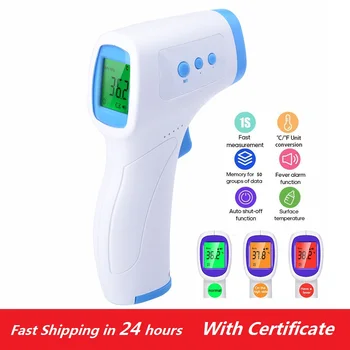 Non-Contact Forehead Thermometer Infrared Digital LCD Body Thermometers Adult Body Fever IR Children Termometr 50 sets Memory
Non-Contact Forehead Thermometer Infrared Digital LCD Body Thermometers Adult Body Fever IR Children Termometr 50 sets Memory