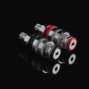 4pcs CMC-878M-R Rhodium Plated Brass Speaker AMP Short Binding Post HiFi Banana Jack Socket Panel Chassis Mount Lock Fix
4pcs CMC-878M-R Rhodium Plated Brass Speaker AMP Short Binding Post HiFi Banana Jack Socket Panel Chassis Mount Lock Fix