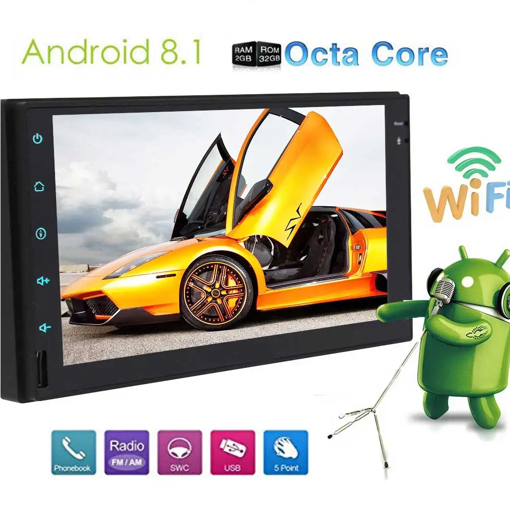 Eincar Android Car Radio Double 2 Din Radio Bluetooth GPS stereo Navigation Multimedia Player In Dash Head Unit Android 8.1 OS
Eincar Android Car Radio Double 2 Din Radio Bluetooth GPS stereo Navigation Multimedia Player In Dash Head Unit Android 8.1 OS
