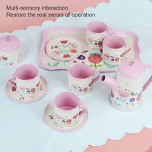 Afternoon Tea Toy Delicate Portable Stimulate Imagination Role Playing Tinplate Tea Kit for Girl Tea Cup Toy Tea Set Toy
Afternoon Tea Toy Delicate Portable Stimulate Imagination Role Playing Tinplate Tea Kit for Girl Tea Cup Toy Tea Set Toy