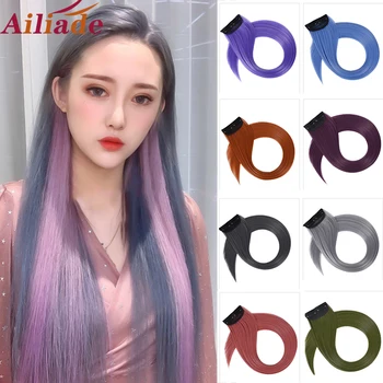 AILIADE Pure Color Pink 22" Long Straight Hair Clip In One Piece Hair Extensions High Temperature Synthetic Hairpiece For Women
AILIADE Pure Color Pink 22" Long Straight Hair Clip In One Piece Hair Extensions High Temperature Synthetic Hairpiece For Women