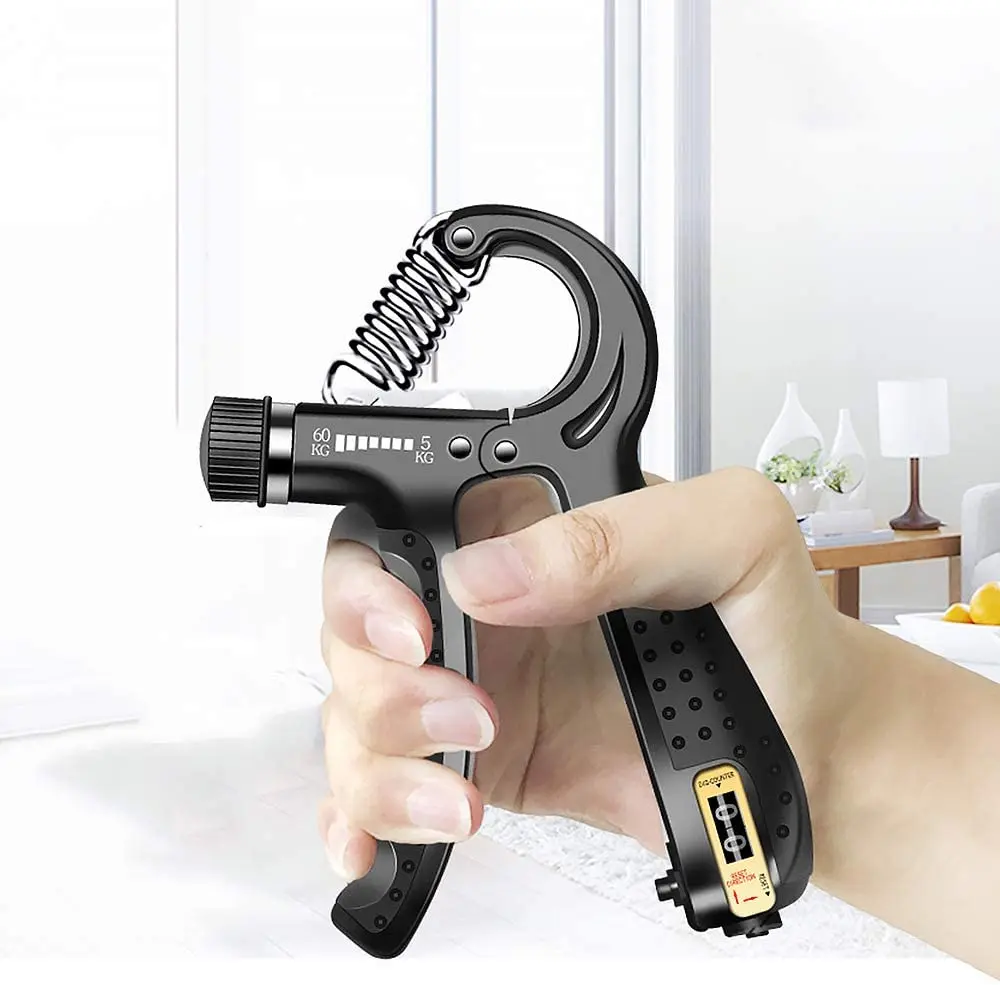 Adjustable R-Shape Countable Hand Grips Strength Exercise Strengthener Gripper Spring Finger Pinch Carpal Expander Black
Adjustable R-Shape Countable Hand Grips Strength Exercise Strengthener Gripper Spring Finger Pinch Carpal Expander Black